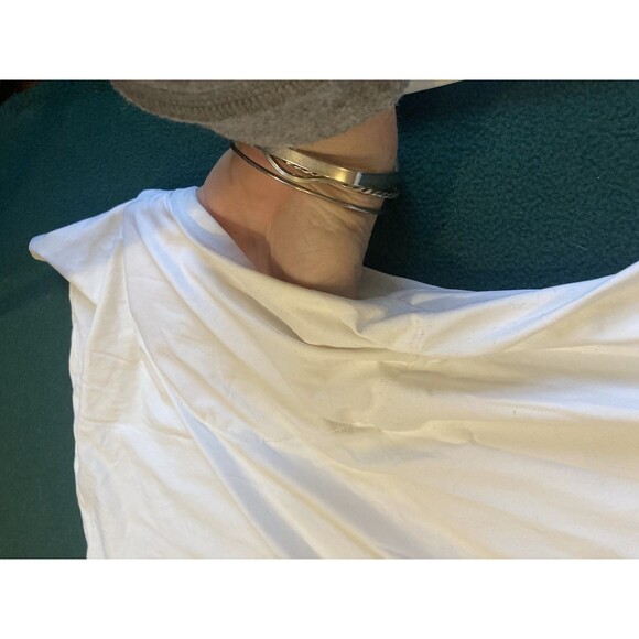 White Land's End Long Sleeve Crew Swim Top Size 3X 3XL Rash Guard Long Sleeve - Picture 6 of 7